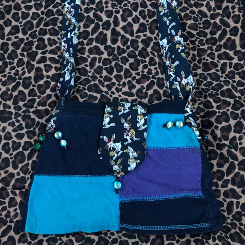 Handmade 90’s cartoon patch purse